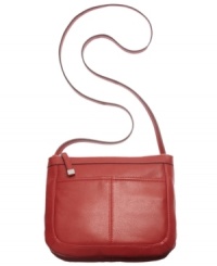 Any girl-on-the-go would agree, this streamlined leather lovely from Tignanello is a major must-have. With triple zip entry and pockets aplenty, it's revved and ready for anything your day delivers. Any girl-on-the-go would agree, this streamlined leather lovely from Tignanello is a major must-have. With triple zip entry and pockets aplenty, it's revved and ready for anything your day delivers.