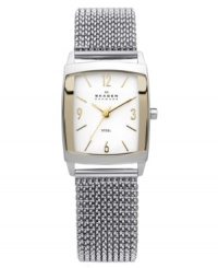 Skagen Denmark's trademark elegance shines on this golden stretch watch. Skagen Denmark's trademark elegance shines on this golden stretch watch.