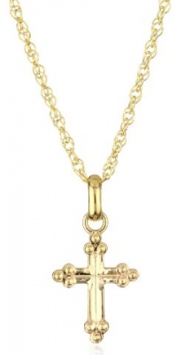 Jewelry Of Faith Girl's 10k Gold Cross Pendant Necklace and Gold Filled Chain Jewelry Of Faith Girl's 10k Gold Cross Pendant Necklace and Gold Filled Chain
