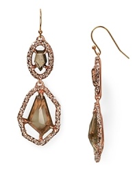 Modern glam with a twist, these Alexis Bittar double drop earrings stand out with a cool cascade of sparkly crystals and quartz stones. Modern glam with a twist, these Alexis Bittar double drop earrings stand out with a cool cascade of sparkly crystals and quartz stones.