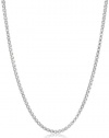 Sterling Silver 16, 20 and 30 Box Chain Necklace, Set of Three