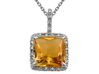Genuine Citrine Pendant by Effy Collection® LIFETIME WARRANTY Genuine Citrine Pendant by Effy Collection® LIFETIME WARRANTY