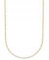 Add a touch of luxury with a simple chain. Giani Bernini's dot dash necklace is crafted in 24k gold over sterling silver. Approximate length: 20 inches.