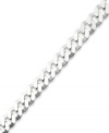 Add a sophisticated chain for timeless appeal. This men's small curb link bracelet is crafted in sterling silver. Approximate length: 8-1/2 inches.