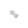 Sterling Silver Children's Polished Open Heart Earrings