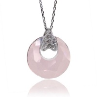 Ever Faith Silver Tone Luxury Circle Purple Swarovski Elements Crystal Necklace Pendant Ever Faith Silver Tone Luxury Circle Purple Swarovski Elements Crystal Necklace Pendant
