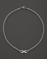 In sterling silver accented with diamonds, this necklace from Lagos' Derby collection is a timeless classic. In sterling silver accented with diamonds, this necklace from Lagos' Derby collection is a timeless classic.