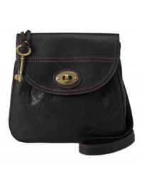 Fossil's Carson crossbody bag adds subtle tonal stitching to buttery soft leather for a look that's boho chic with a sophisticated note. Fossil's Carson crossbody bag adds subtle tonal stitching to buttery soft leather for a look that's boho chic with a sophisticated note.