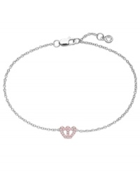 A darling bracelet for your little princess. CRISLU's children's bracelet is embellished with sparkling pink cubic zirconias (1/8 ct. t.w.) and set in platinum over sterling silver. Approximate length: 6 inches. A darling bracelet for your little princess. CRISLU's children's bracelet is embellished with sparkling pink cubic zirconias (1/8 ct. t.w.) and set in platinum over sterling silver. Approximate length: 6 inches.