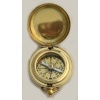 1 3/4 Brass Face Pocket Compass w/Cover: Hiking and Camping