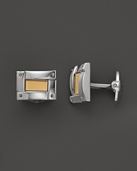 Bright 14K. gold enhances the gleam of sterling silver. By Dolan & Bullock. From the Stone Accent Collection. Bright 14K. gold enhances the gleam of sterling silver. By Dolan & Bullock. From the Stone Accent Collection.