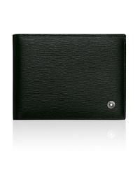Crafted in full-grain calfskin sourced from southern Germany, this 6 cc wallet features a grey jacquard inset for an opulent everyday essential. Crafted in full-grain calfskin sourced from southern Germany, this 6 cc wallet features a grey jacquard inset for an opulent everyday essential.