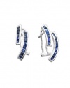 Effy Jewlery Sterling Silver Blue Sapphire Earrings, 2.05 TCW