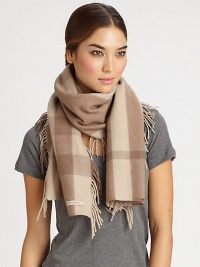 Sumptuous merino wool and cashmere is knit together to create a stylish check wrap with fringe trim.Merino Wool/Cashmere61 X 24Dry cleanImported Sumptuous merino wool and cashmere is knit together to create a stylish check wrap with fringe trim.Merino Wool/Cashmere61 X 24Dry cleanImported