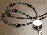Color Prism Badge Reel Necklace Color Prism Badge Reel Necklace