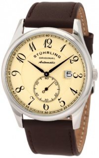 Stuhrling Original Men's 171B.3315K77 Classic Cuvette Automatic Beige Dial Watch