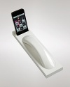 With a glossy finish and slender lines, this Native Union iPhone dock puts a fashionable spin on your mobile device while it keeps it fully charged.