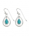 Barse Sterling Silver Turquoise Teardrop Earrings