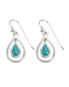 Barse Sterling Silver Turquoise Teardrop Earrings