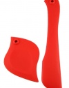 Make My Day Two Birds Silicone Spatula and Scraper Set, Red