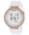 Kenneth Cole New York delivers a thoroughly modern watch with trendy rose-gold and a digital touch-screen.