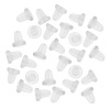 Beadaholique 144-Piece Clear Rubber Bullet Clutch Earring Safety Backs