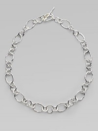 From the Glamazon Collection. An elegant chain design adjoined with polished sterling silver links and a hint of 18k yellow gold. Sterling silver and 18k yellow gold Length, about 18 Toggle closure Imported From the Glamazon Collection. An elegant chain design adjoined with polished sterling silver links and a hint of 18k yellow gold. Sterling silver and 18k yellow gold Length, about 18 Toggle closure Imported