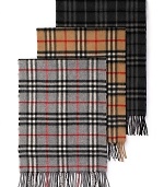 Scarf with signature check, made from the finest cashmere.