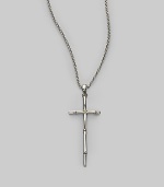 From the Bamboo Collection. An elegant, understated symbol of faith, rendered in sterling silver with a bamboo texture and the Hardy touch. Sterling silver Chain length, about 36 Pendant length, about 2½ Lobster clasp Made in Bali