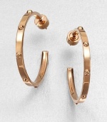 A simply yet edgy design featuring rivet details. BrassLength, about 1Post backImported 