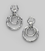 Exquisitely textured rings in sterling silver are radiant complements to any sophisticated look. Sterling silver Drop, about 2 Post back Imported