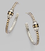 From the Dot Collection. A mix of metals, sterling silver and 18k gold, makes this design not only chic, but versatile.18k gold Sterling silver Length, about 1 Gold post and silver nut Imported
