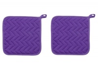 Now Designs Basic Potholders, Prince Purple, Set of 2