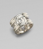 A bold sterling silver design with signature John Hardy details.SilverAbout ½ wideImported