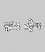 Perfect gift for the dog lover, crafted in polished sterling silver. Length, about 1 Made in USA