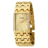 Caravelle by Bulova Men's 45A100 Crystal Bracelet Gold-Tone Watch