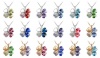 Swarovski Elements Crystal Four Leaf Clover Pendant Necklace 47CM Available in 18 Colors