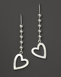 From the Toggle Heart collection, an elegant sterling silver earring designed by Gucci. From the Toggle Heart collection, an elegant sterling silver earring designed by Gucci.