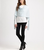 Soft cashmere surrounds your shoulders with chill-chasing warmth all year long.CashmerePoncho stylingLonger in the backAbout 16½ from front shoulder to hemHand wash or dry cleanImported