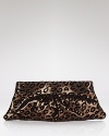 Dark, leopard-printed leather is sinfully soft and ruched just right, a tempting complement to basic black or devastating denim. By Laura Merkin.