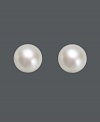 She will look as sophisticated as mom in these traditional pearl earrings. Earrings feature pearls (4 mm) set in 14k gold with a flute bell backing.