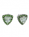 Effy Jewlery 14K White Gold Green Amethyst Earrings, 2.44 TCW