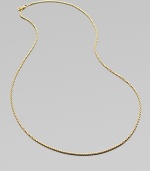 From the Chain collection. An elegant yet sturdy strand of 18k yellow gold.18k yellow gold Length, about 32 Lobster clasp Imported