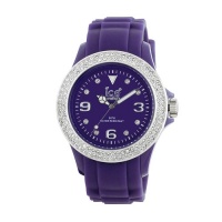 Ice Men's STPSDUS10 Stone Silicone Purple Silver Dial with Stone Accented Bezel Watch Ice Men's STPSDUS10 Stone Silicone Purple Silver Dial with Stone Accented Bezel Watch