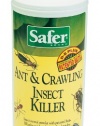 Safer Brand 5168 Diatomaceous Earth Powder Ant, Crawling Insect and Bed Bug Killer, 7 Ounces