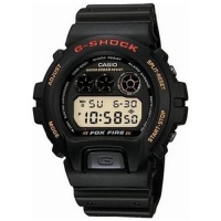 Casio Men's G-Shock DW6900G-1V Black Resin Quartz Watch with Black Dial Casio Men's G-Shock DW6900G-1V Black Resin Quartz Watch with Black Dial