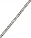 Serve up some sparkle. This dazzling tennis bracelet features a seamless row of round-cut diamonds (2 ct. t.w.) set in 14k white gold. Approximate length: 7-1/2 inches.