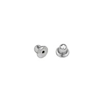 .925 Sterling Silver Rhodium Plated Screw-back For TWJC Silver Stud Earrings Only .925 Sterling Silver Rhodium Plated Screw-back For TWJC Silver Stud Earrings Only