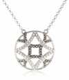 Judith Jack Turq Matrix Sterling Silver and Swarovski Marcasite Caged Pendant Necklace