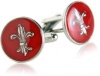 Fleur De Lis Cufflinks in Red by Cuff-Daddy